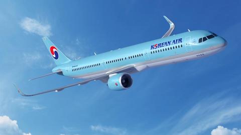 Korean Air A321neo render