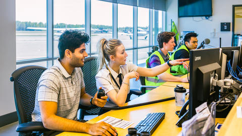 Seneca Polytechnic students in Canada using NAVBLUE's N-Flight Planning platform
