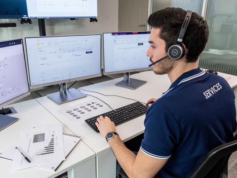 Person in call