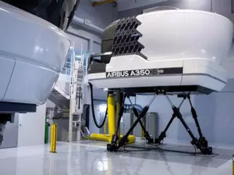 Two full flight simulators for pilot training