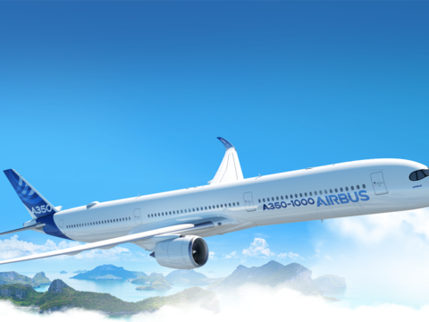 A350-1000 in flight