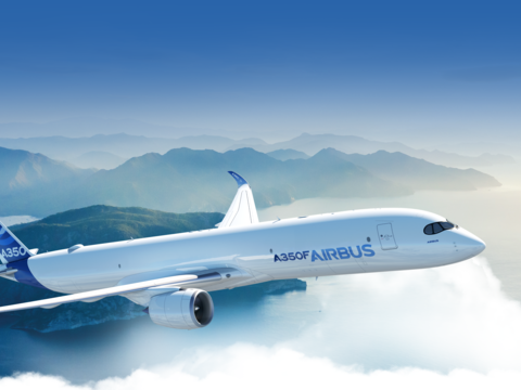 A350F in flight