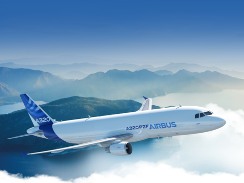 A320P2F in flight