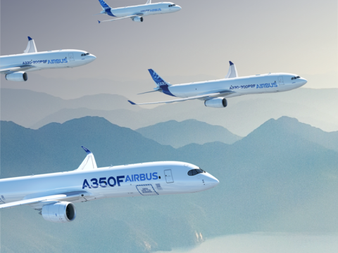 Freighter family in flight Freighter family in flight