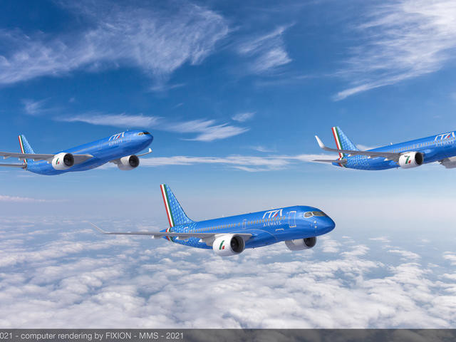 ITA Airways formation flight - rendering