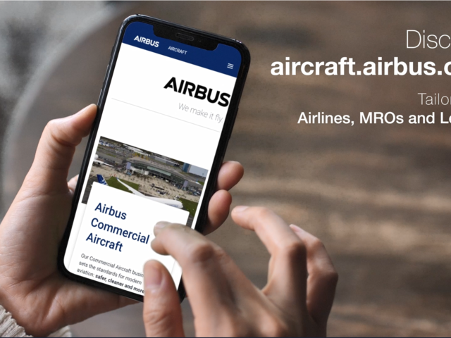 A new website for Airbus: aircraft.airbus.com
