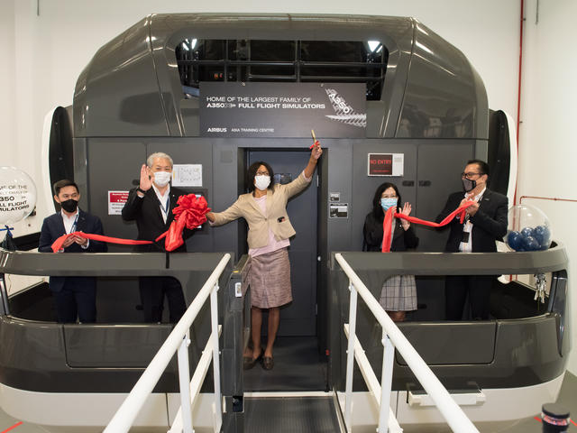 Inauguration of the 4th A350FFS at AATC