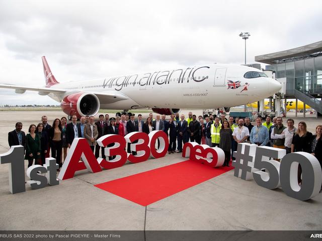 A330neo Virgin delivery