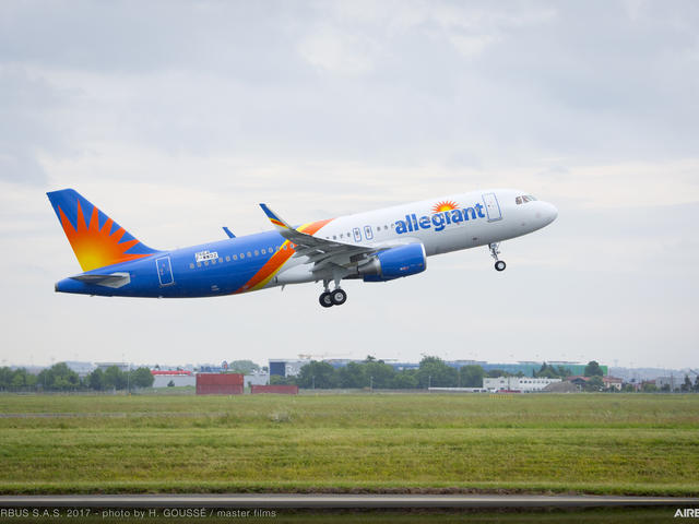 A320neo Allegiant Air MSN7664 take off