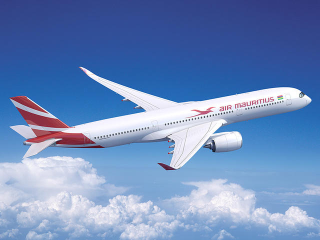 Mauritius A350 flying