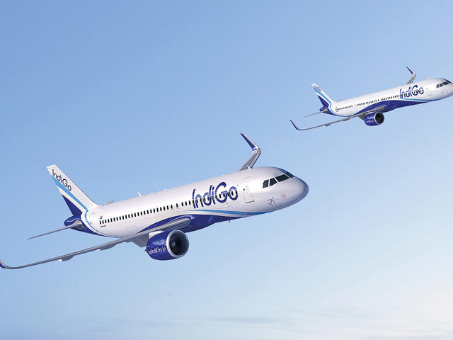 IndiGo A320neos flying