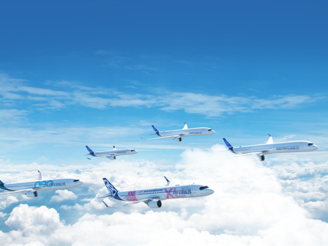 Airbus Family in flight