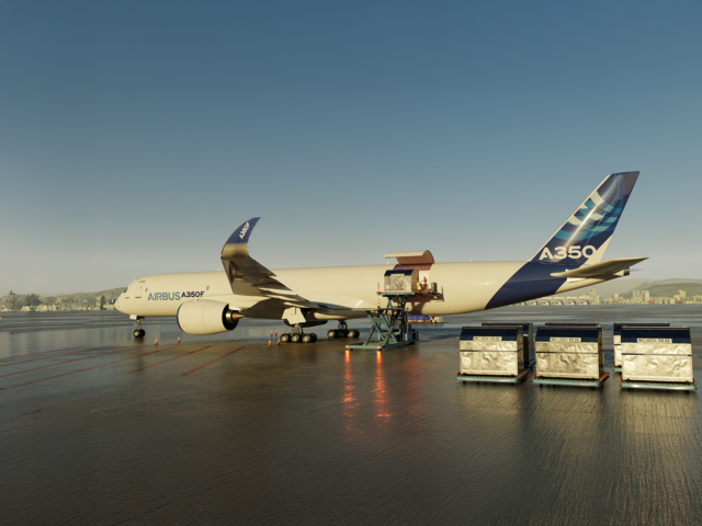 A350F loading - 3D render