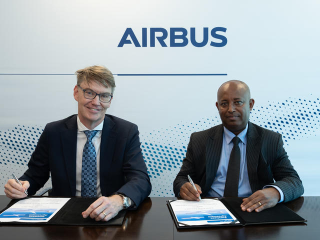 FHS contract signature Airbus and Ethiopian Airlines