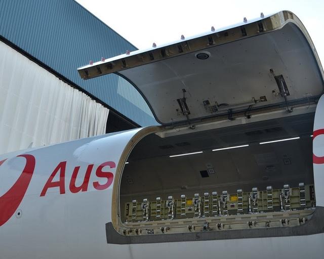 Australia Post A321P2F cargo door. ST engineering copyright