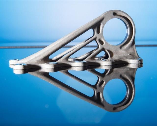 A350 bracket produced using additive printing technology A350 bracket produced using additive printing technology