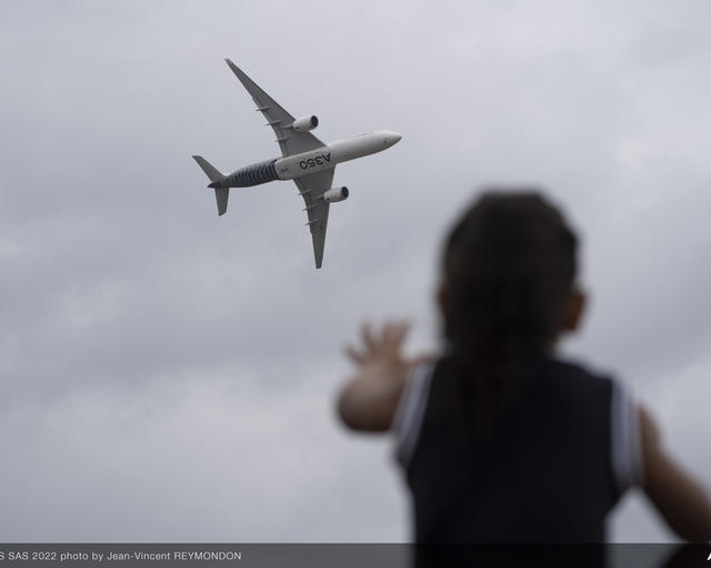 A350-900 demo flight at the 2022 Farnborough International Airshow A350-900 demo flight at the 2022 Farnborough International Airshow