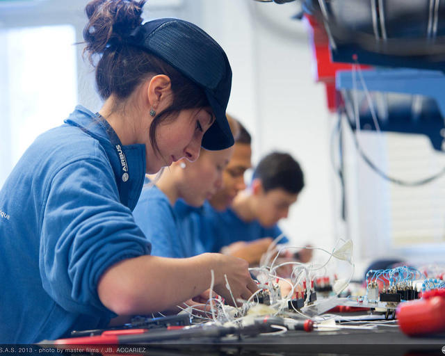 Airbus apprentice at work