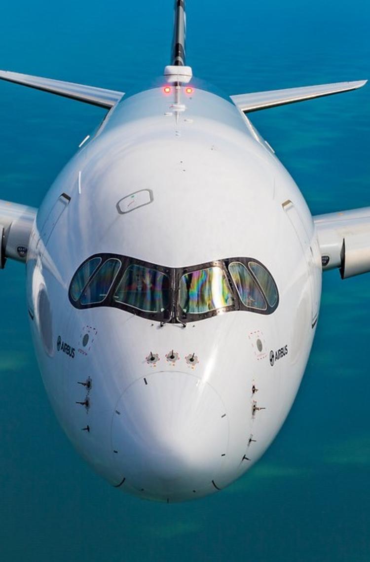 A flying aircraft