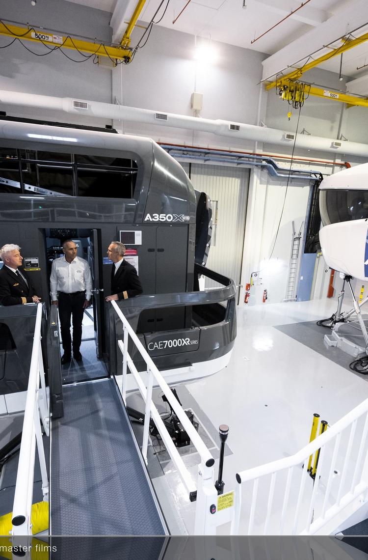 New A350 Full Flight Simulator In Airbus Europe Training Center