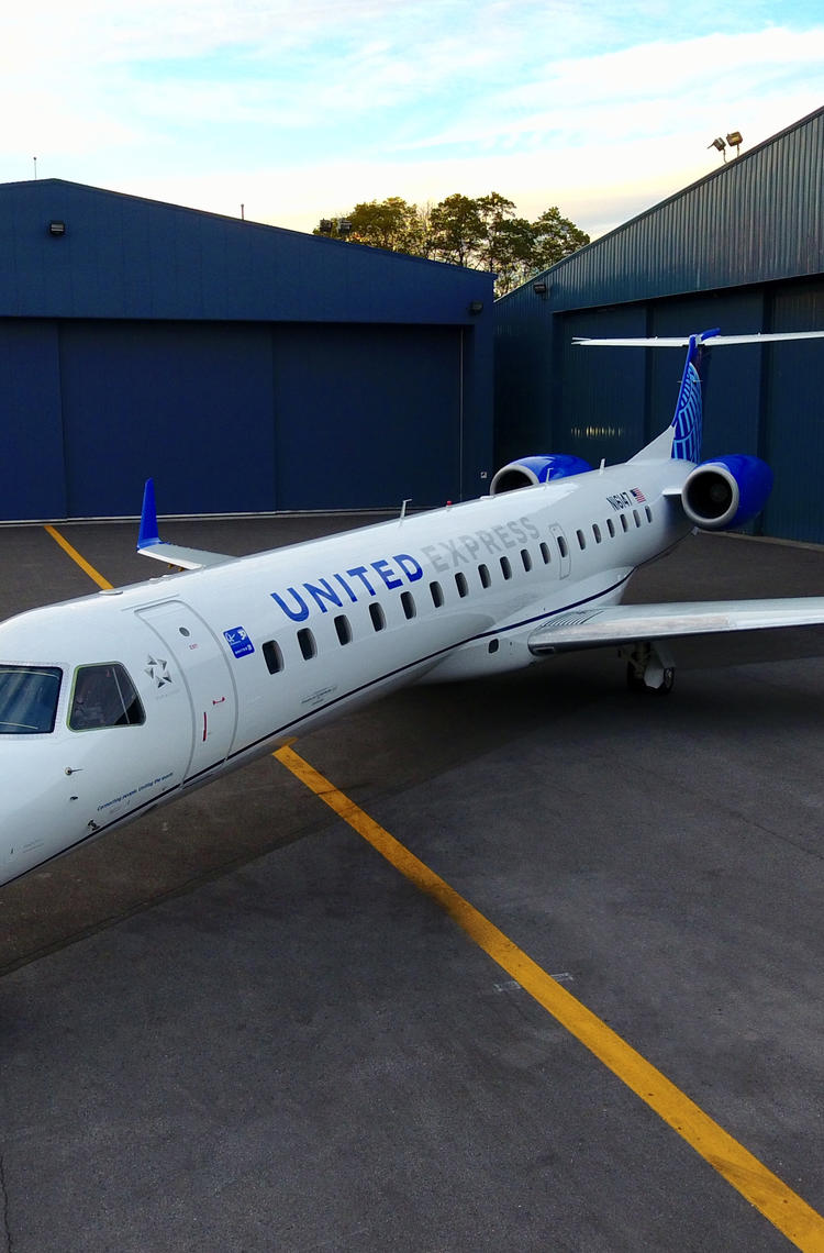 CommutAir operates as United Express and is majority-owned by Champlain Enterprises, Inc