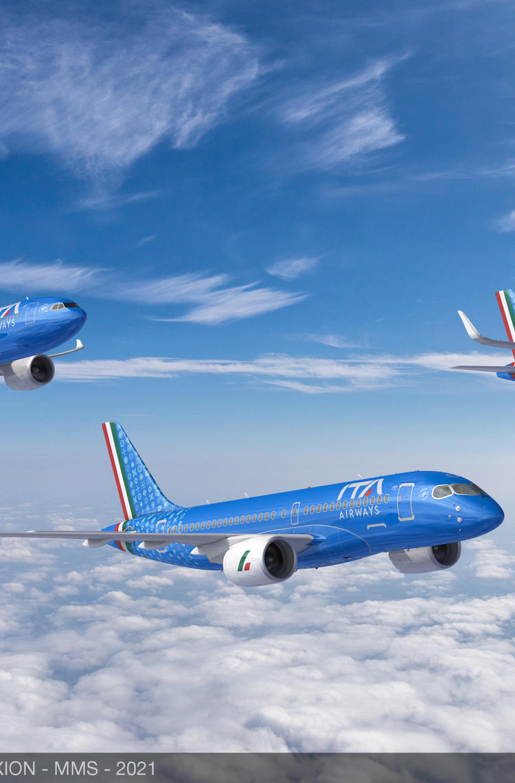 ITA Airways formation flight - rendering