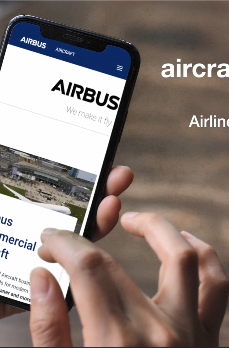A new website for Airbus: aircraft.airbus.com