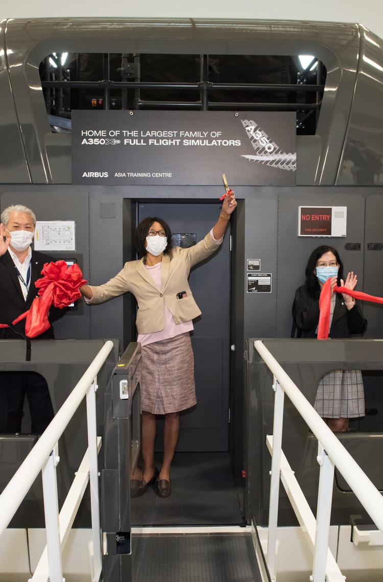 Inauguration of the 4th A350FFS at AATC