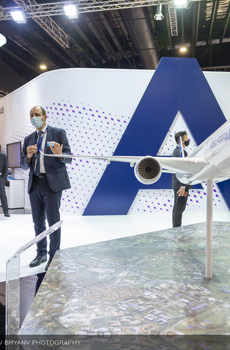 Singapore Airshow 2022 - Airbus stand ambiance