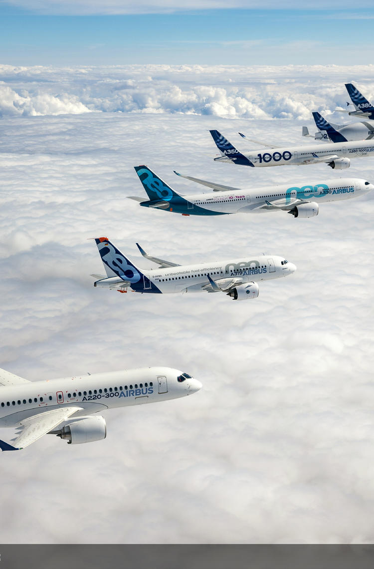 Airbus aircraft families