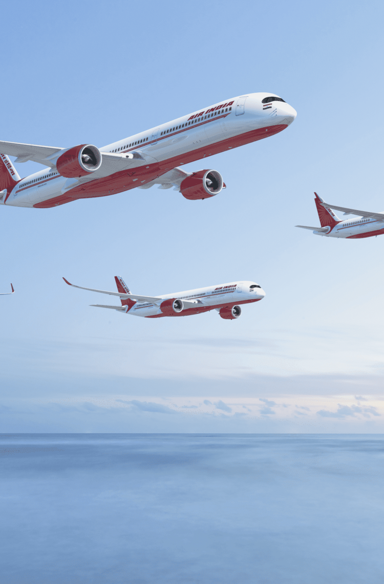 Air India Airbus fleet flying