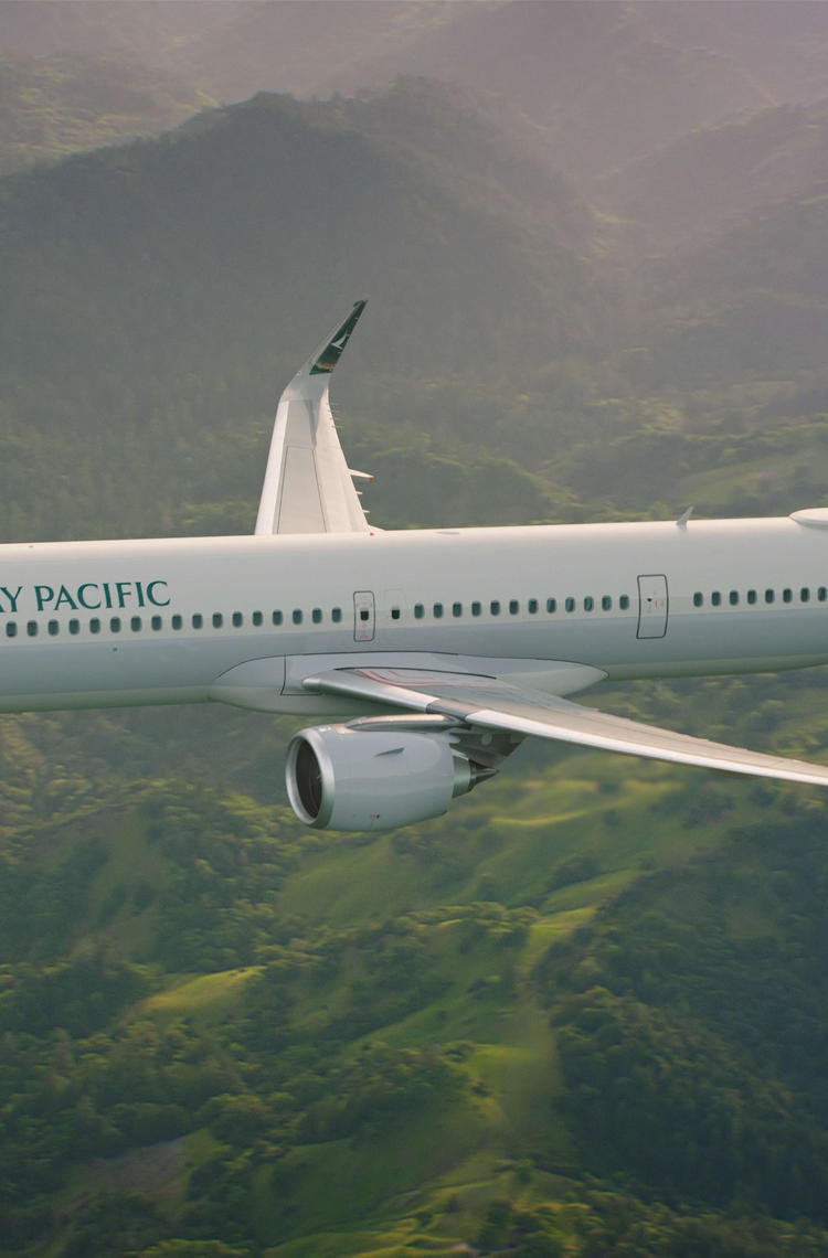 Flying Airbus A320neo with a Cathay Pacific livery