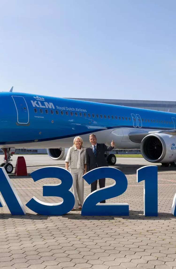 First A321neo delivery to KLM