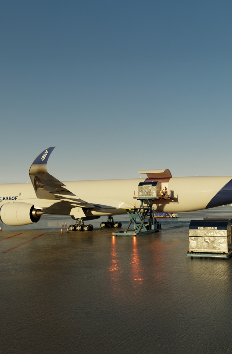 A350F loading - 3D render