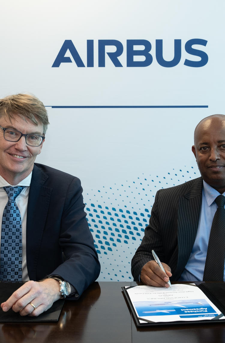 FHS contract signature Airbus and Ethiopian Airlines