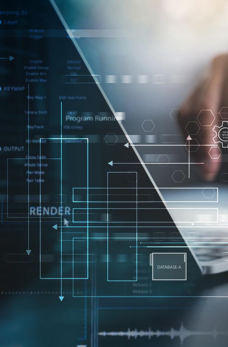 IT specialist working on computer
