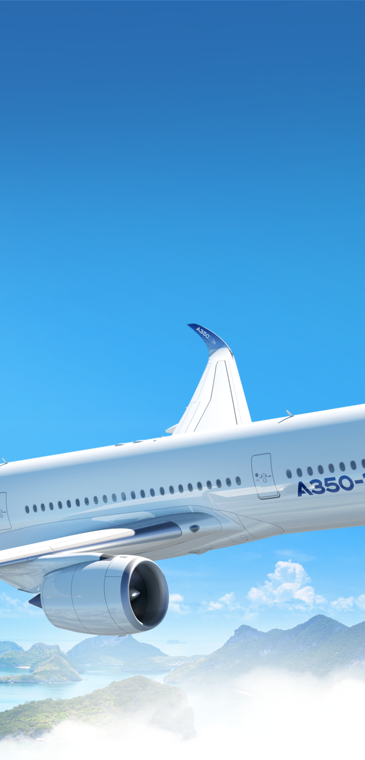 A350-1000 in flight