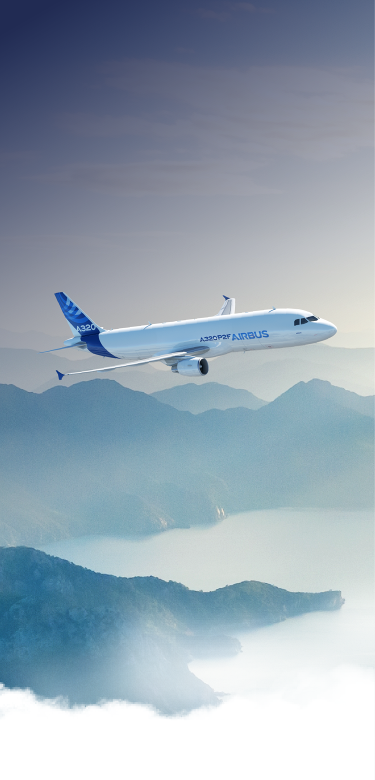 A320P2F in flight A320P2F in flight