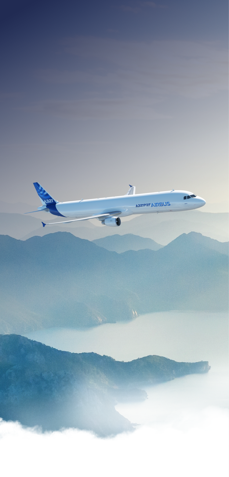 A321P2F in flight A321P2F in flight