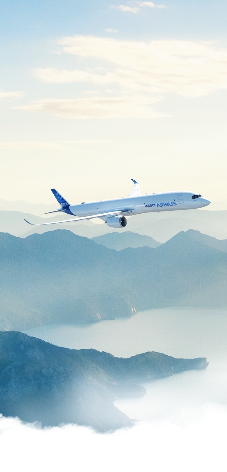 A350F in flight