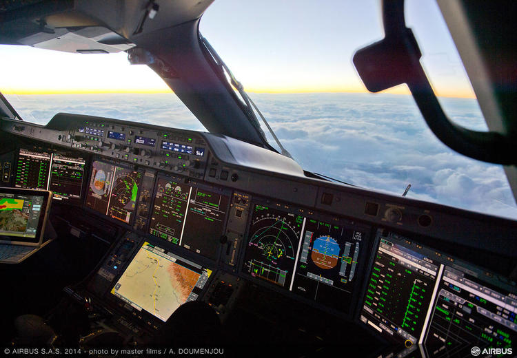 A350 cockpit A350 cockpit