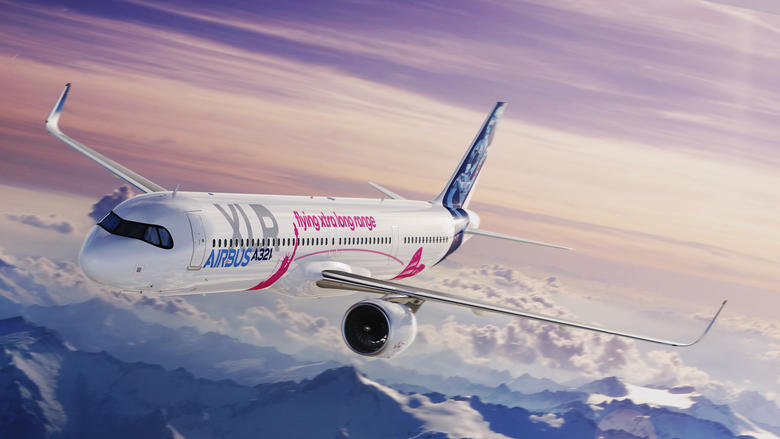 A321XLR  - WALLPAPER ON DESKTOP - SUNRISE