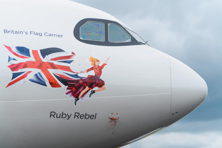 Virgin A330neo at the 2024 Farnborough International Airshow